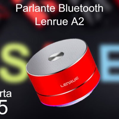 LENRUE A2 - Altavoz Bluetooth inalámbrico portátil con micrófono integrado