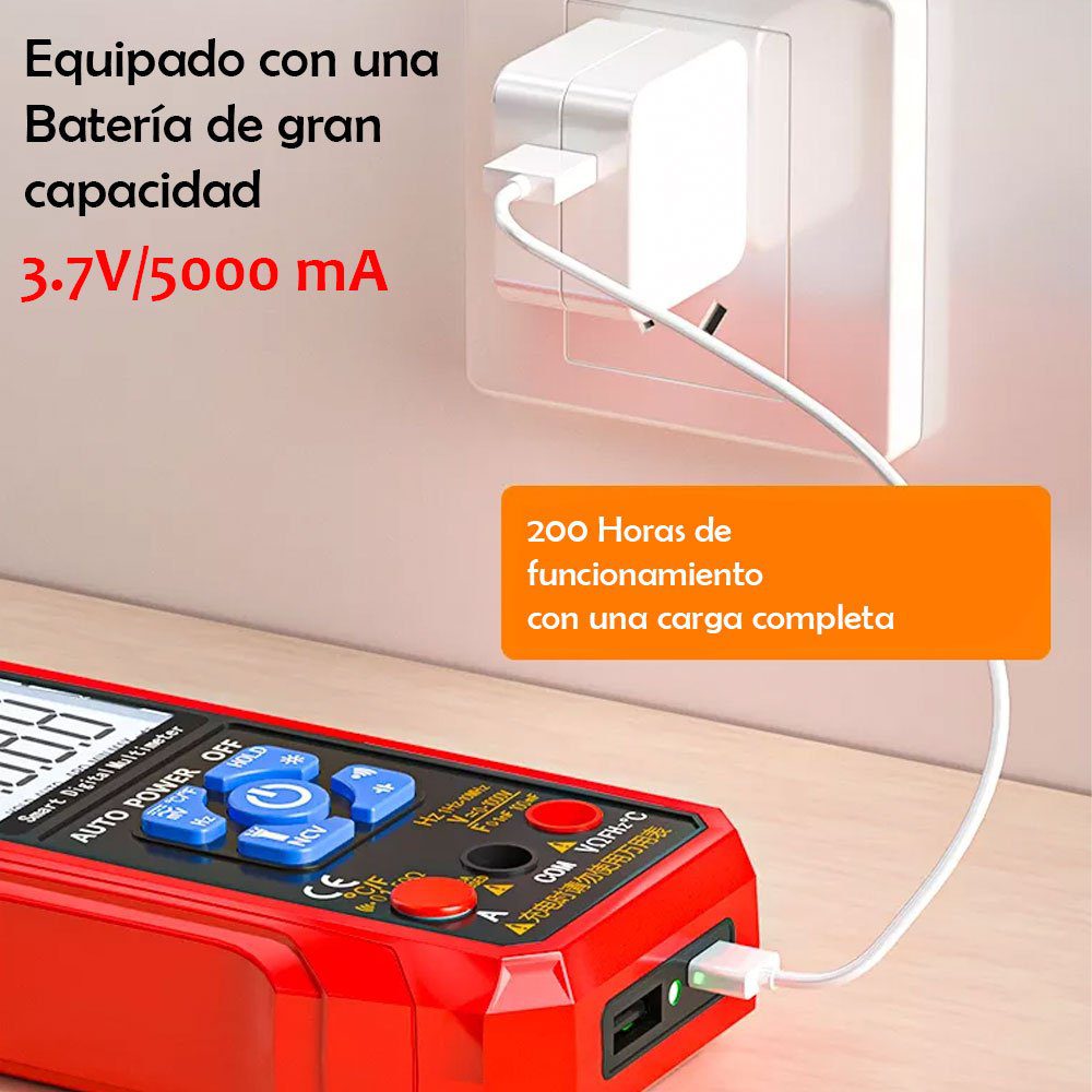 Multímetro Digital Recargable (tipo Power Bank) - Imagen 4