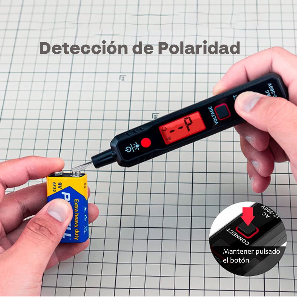 Kaiweets VT500. Detector de voltaje sin contacto de 12 a 300VAC - Imagen 5
