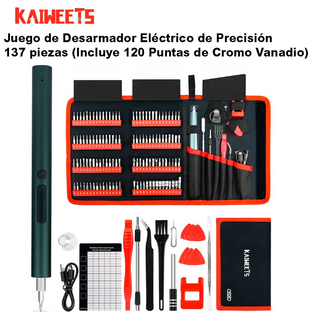 Miserable Debe Marketing de motores de búsqueda KAIWEETS ES20. Juego de destornilladores eléctricos, 137 en 1. | Techgo  Peru | 2023
