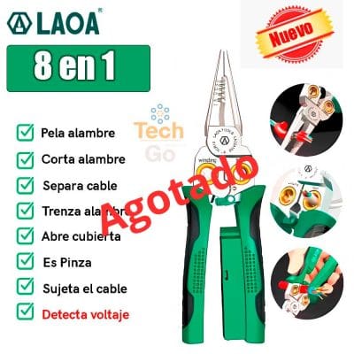 Alicate Multifunción con Detector de Voltaje