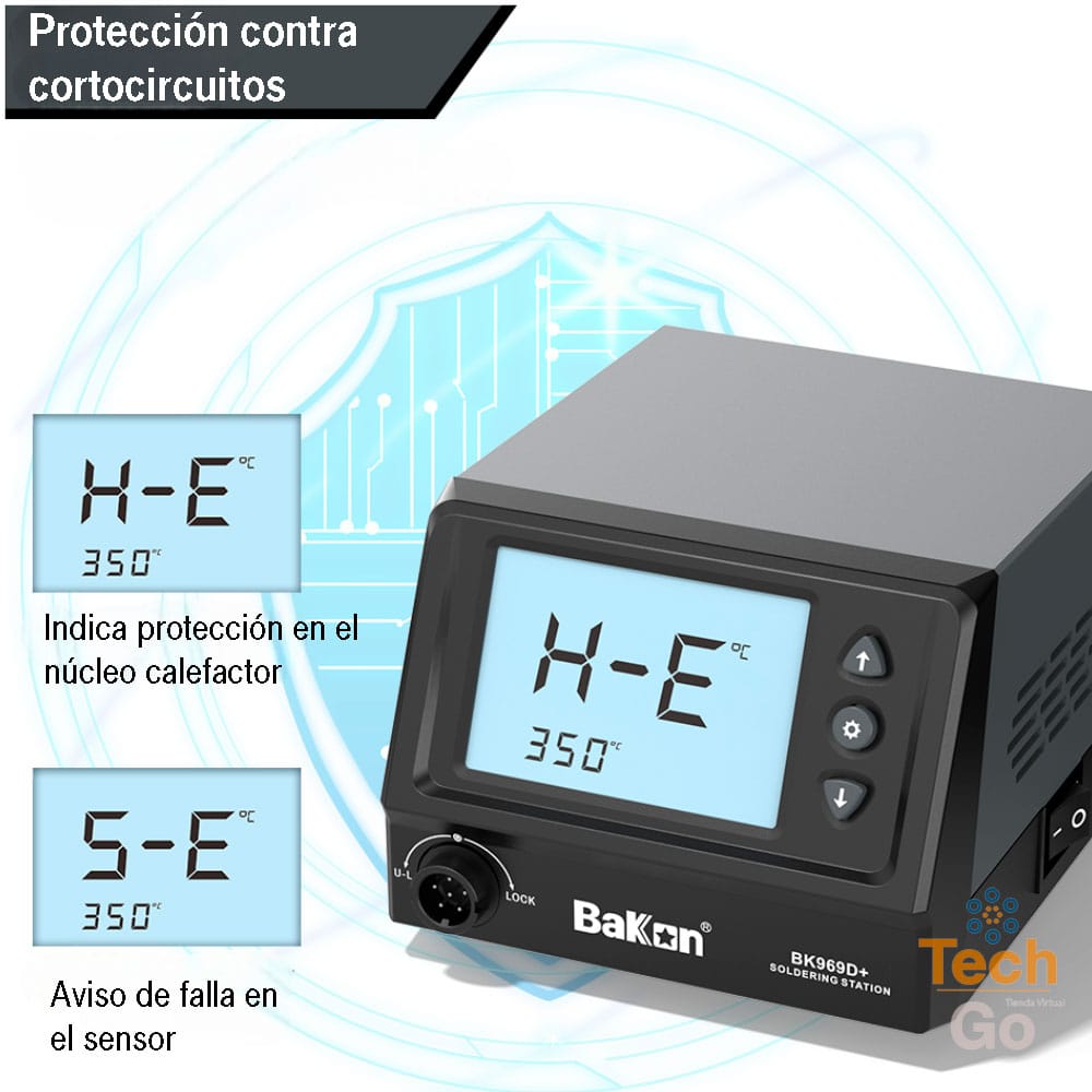 Estación de Soldar Profesional Bakon BK969D Plus - Imagen 5